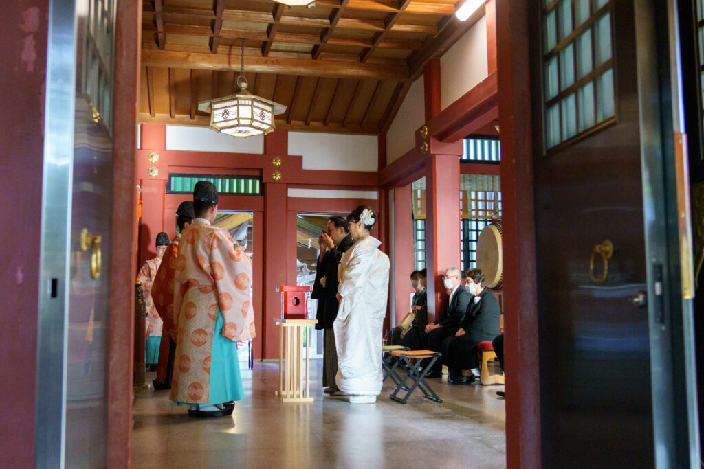 埼玉の神社でロケーション撮影